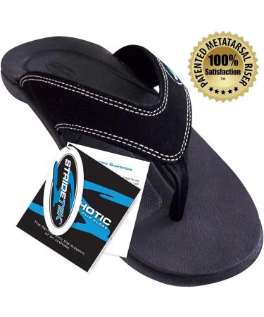 Stridetek Flipthotics Orthotic Sandals - Arch Support, Metatarsal Riser, Heel Cup - 5.5 Women/4.5 Men - Prevent Foot Pain - Buy Online on GoSupps.com