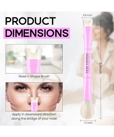 Buy Dual-Ended Nose Contour Makeup Brush - Precision Sculpting & Defining for Perfect Nose Contour | International Shipping Available - Buy Online on GoSupps.com