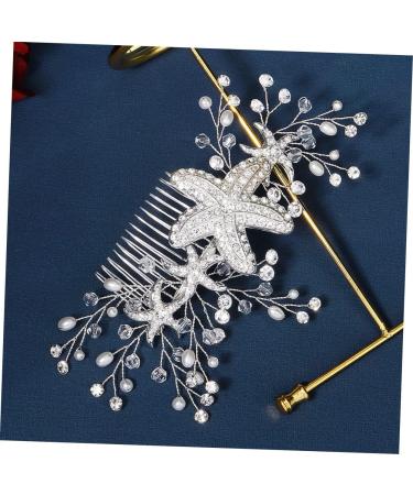 Ipetboom Starfish Hair Comb Hair Comb Bridal Hair Comb Bridal Hair Accessories Bridal Headpieces for Wedding Decorative Hair Combs Hair Comb Accessory Hair Side Combs Wedding Hair Comb - Buy Online on GoSupps.com