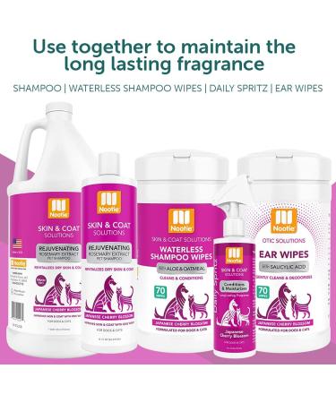Nootie Daily Spritz Pet Conditioning Spray - Japanese Cherry Blossom Scent - 8 oz Dog Conditioner for Sensitive Skin - Long Lasting Fragrance - No Parabens, Sulfates, Harsh Chemicals or Dyes - Revitalizes Dry Skin & Coat - Buy Online on GoSupps.com