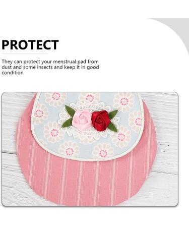 Healifty Tampon Portable Rose Bag | Sanitary Organizer for Menstrual Products | Travel Floral Pouch for Women and Girls | Compact Holder for Tampons, Pads, and Napkins - Buy Online on GoSupps.com