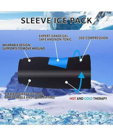 Elbow Gel Sleeve - Cold Hot Compression for Sports & Office | S Size | Ultimate Comfort & Support - Buy Online on GoSupps.com