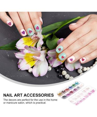 Minkissy 2 Boxes Love Heart Nail Art Slices 3D Nail Art Stickers DIY Polymer Clay Slice Charm for DIY Craft Nail Art Mobile Phone Decoration Manicure Tool - Buy Online on GoSupps.com