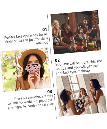 LALAFINA 5 Pairs False Eyelashes Eyelash Long Eyelashes Elf Eyelashes Handmade Eyelashes Cosmetic Eyelashes Artificial Eyelashes False Eye Lashes False Lashes Artificial Fiber Slim Glue 3d - Buy Online on GoSupps.com