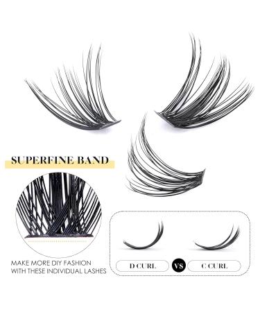 Eyelash Extensions Set 320pcs | LANKIZ 30D+40D C Curl 9-16mm | Reusable Individual Eyelashes with Glue & Applicator | Perfect for Beginners - Buy Online on GoSupps.com
