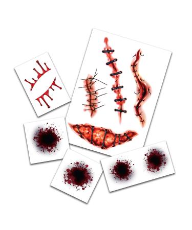 Halloween Horror Temporary Tattoos | Halloween Costume Tattoo Kit | Skin Safe | MADE IN THE USA | Removable - Buy Online on GoSupps.com