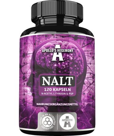 N-Acetyl-L-Tyrosine (NALT) high dose 500mg per capsule and active vitamin B6 (P-5-P) 2mg |120 amino acids capsules |4 months stockDietary supplement |From Apollo s Hegemony