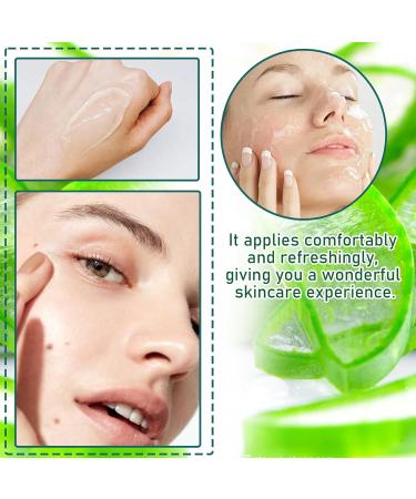 Pure Aloe Vera Gel for Face & Body - Hydrating Travel Size Moisturizer for All Skin Types | Non-Sticky Fast Absorbing Aloe Cream - Buy Online on GoSupps.com