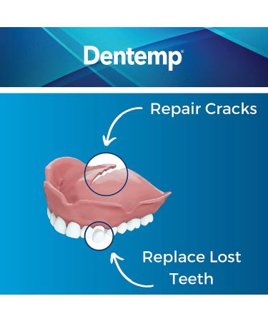 Dentemp Repair-It Advanced Denture Repair Kit - Fixes Broken Dentures, Cracks & Loose Teeth - Buy Online on GoSupps.com