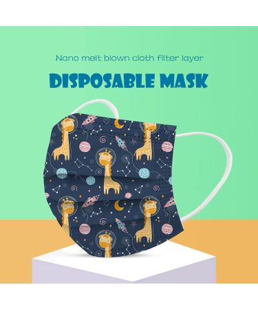 100PCS Kids Disposable Face_Mask 3 Ply Protective Breathable Cute Cartoon M_Ask for Boys Girls Outdoor School (20 100PCS) - Buy Online on GoSupps.com