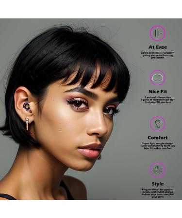Earguard Plus Earplugs - Noise Reduction for Concerts Musicians Motorcycles & Studying | Gorgeous Gold - Shop Internationally - Buy Online on GoSupps.com