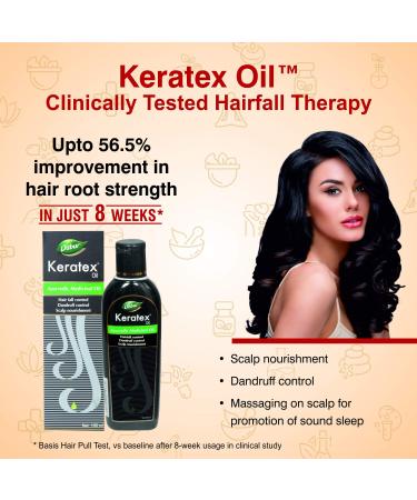 Dabur Keratex Ayurvedic Medicinal Oil 3.3 Oz - Buy Online on GoSupps.com