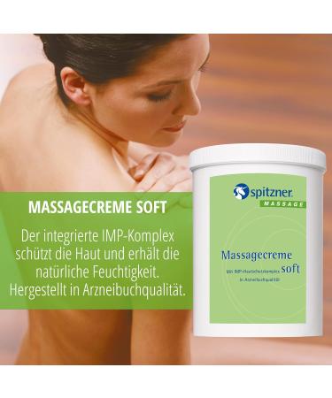 Spitzner Massage Cream Soft (1000 ml) - Nourishing Massage Lotion for Sensitive Skin with IMP Complex | International Shipping Available - Buy Online on GoSupps.com