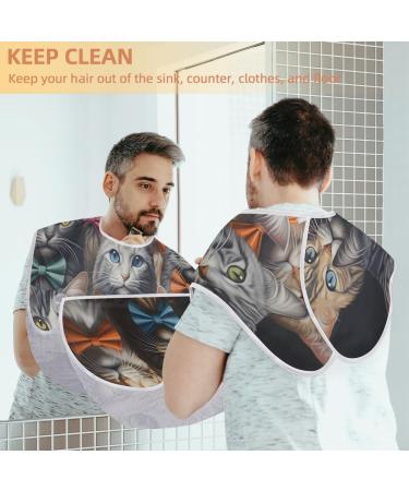 Handsome Cat Beard Bib Apron - Beard Hair Catcher for Men | Perfect Father's Day & Christmas Gift for Dad & Husband - Buy Online on GoSupps.com