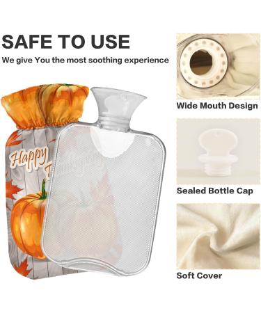 Shop Naanle Pumpkins Thanksgiving Hot Water Bottle | 2L Transparent Heat Bottle for Pain Relief & Warmth | Ideal for Bed Hands & Feet - International Shipping Available - Buy Online on GoSupps.com