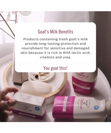 Caprina Fresh Goat's Milk Body Wash - Original Formula 16.9 fl oz | Nourishing & Hydrating - Buy Online on GoSupps.com