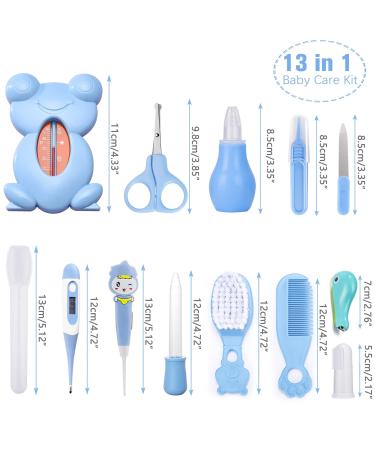 Idota Baby Care Set - 13 Piece Newborn First Aid Kit (Blue) | Essential Infant Health Supplies for International Shipping - Buy Online on GoSupps.com