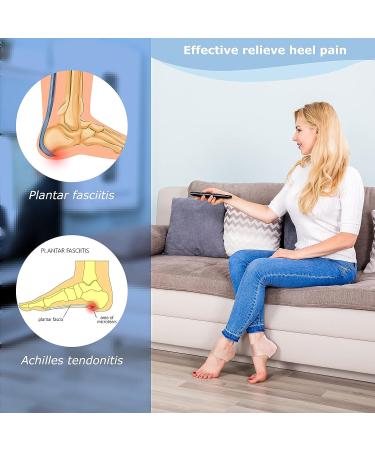 4 Pairs Gel Heel Protectors for Plantar Fasciitis & Heel Pain Relief - Breathable Cushion Sleeves for Cracked Heels (White & Black) - Buy Online on GoSupps.com