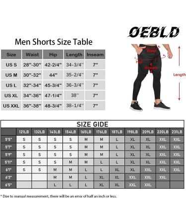 OEBLD Men's 2-in-1 Compression Running Workout Pants with Towel Loop - Large Black - Buy Online on GoSupps.com