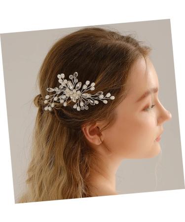 Ipetboom Bridal Pearl Comb Hair Comb Women's European and American Rhinestone - Buy Online on GoSupps.com
