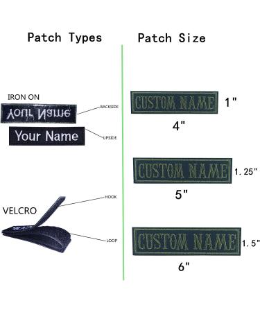 MVCEN Custom Name Patches - Personalized Military Embroidery for Uniform, Jacket, Hoodie, Backpacks - 2 Pcs Tactical Moral Name Patch - Buy Online on GoSupps.com