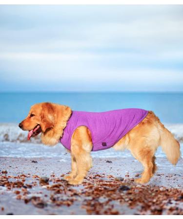 2 Pack Dog Shirts - Fast Drying Sleeveless Vests for Large Medium & Small Dogs - Breathable Pet Tank Tops (Purple + Gray Large) - Buy Online on GoSupps.com