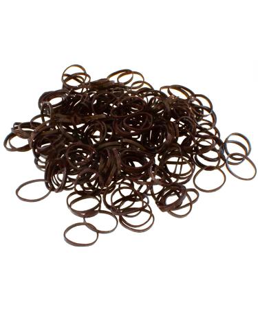 Buy Hair-Minded Mini Hair Ties - 250 Rubber Bands | Brown | 1cm | Storage Box Included | Perfect for International Shipping - Buy Online on GoSupps.com