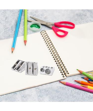 12Pcs Magnesium Pencil Sharpener Survival New Metal Pencil Sharpener with Double Holes Hand Pencil Sharpener for Pencils Schools Offices Art Projects - Buy Online on GoSupps.com