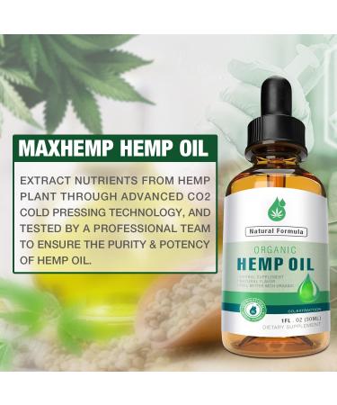 MaxHemp 3 Pack Organic Premium Oil - Vegan Tincture Formula - Buy Online on GoSupps.com