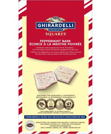 GHIRARDELLI Milk Chocolate Peppermint Bark Squares Bag 141g Perfect Chocolate Gift Stocking stuffers Christmas Candy Christmas Chocolate - Buy Online on GoSupps.com