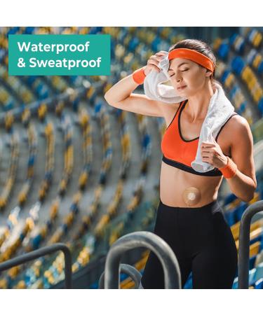 Universal Adhesive Patches for CGM & Insulin Pumps - Waterproof Breathable Skin-Friendly - 20 Pack with 0.8-Inch Hole - Long Lasting & Pre-Cut Adhesive Tape - Buy Online on GoSupps.com