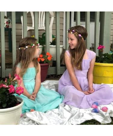 Buy Candygirl 12-Piece Multi-Colored Flower Headbands | Bohemian Wedding Crowns for Women & Girls - Perfect for Beach Parties & Events - Buy Online on GoSupps.com