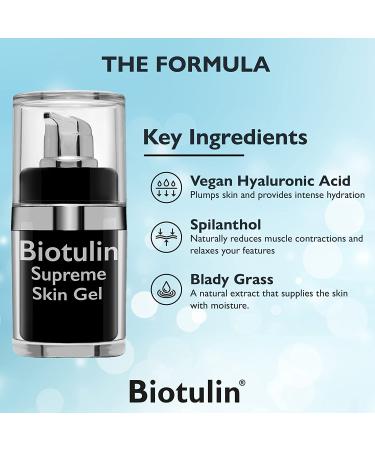 BIOTULIN Supreme Skin Gel | Anti-Aging Facial Lotion & Hyaluronic Acid Serum - Reduce Wrinkles & Revitalize Skin - Buy Online on GoSupps.com