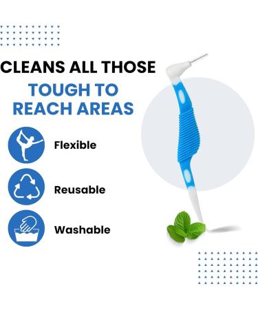 Buy Interdental Brushes & Dental Tools for Effective Plaque Removal | Braces-Friendly Floss Picks - Pack of 8 - Buy Online on GoSupps.com