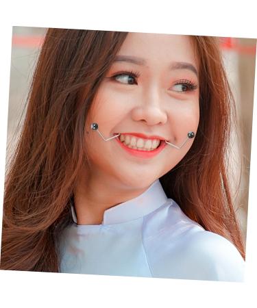 FRCOLOR 1 Pair Dimple Trainer Double Chin Exerciser Neck Toning Exerciser Forming Mouth Exerciser Jaw Trainer Smile Beauty Exerciser Jaw Exerciser Facial Tools Face Exercise Device Alloy 4.30X2.50X0.80CM Black - Buy Online on GoSupps.com