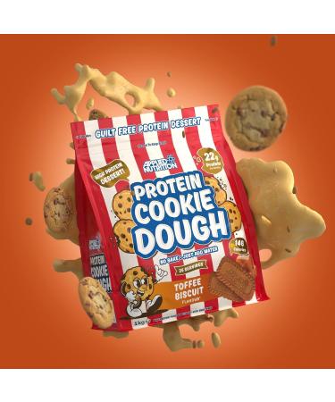  Applied Nutrition Applied Nutrition Protein Cookie Dough Protein Snack Protein Cookie Mix Over 22g of Protein per Serving Low Calorie 1kg (1kg Toffee Biscuit) - Buy Online on GoSupps.com