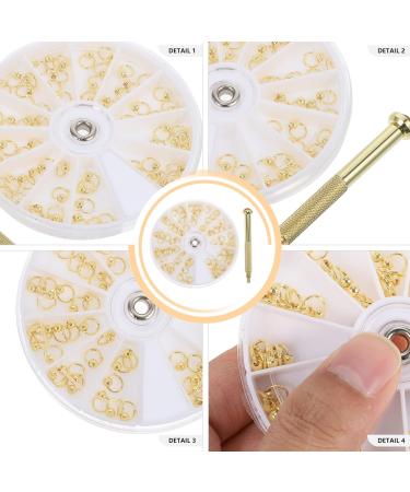 Beatifufu 1 Set Nail Charm Accessories Rhinestone Embellishments Jump Rings Nail Pendants Open Jump Rings Nail Tech Accessories Nail Art Pendant Girls Rings Nail Supplies 3d Alloy - Buy Online on GoSupps.com