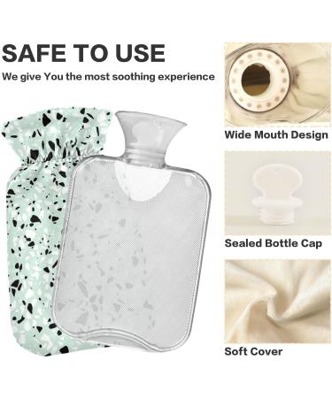 Mnsruu Hot Water Bottle with Soft Cover - Doodle Pattern 2L | Perfect Gift for Women & Kids | Ideal for Christmas - Buy Online on GoSupps.com