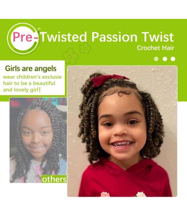 Fulcrum Passion Twist Hair 8 Inch 8 Packs for Black Women - Soft Curly Pre-Twisted Crochet Hair Extensions - Buy Online on GoSupps.com