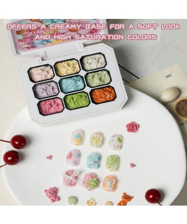  Wuyooprt Solid Nail Gel - 9 Color Gel Nail Polish for Manicures - Glue-on Nail Polish with French Tips for Home Manicures Extensions for Women Girls and Bridal Makeup - Buy Online on GoSupps.com