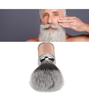 Premium Rose Gold Shaving Brush | Nylon Beard Brush with Curved Handle & Synthetic Foam - International Shipping - Buy Online on GoSupps.com