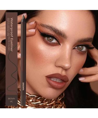 Eyeliner Pencil Waterproof Eye Pencil 24 Hours Long Lasting Fade Resistant Makeup for Women Beauty Defined Sophisticated Look Brown - Buy Online on GoSupps.com