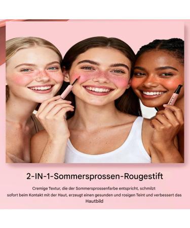  Generisch Cream Blush Pencil - Waterproof Cosmetic Cheek Marker | Dual-Ended Face Pen for Women Birthday Parties Dates Photoshoots Beauty and Scenes - Buy Online on GoSupps.com