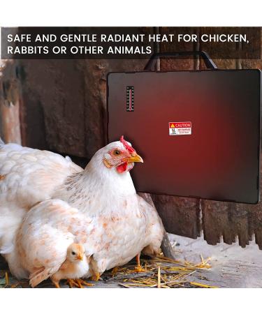 MQ 140W Chicken Coop Heater - Compact Heat Plate for Pets - Includes Thermometer Sticker - Ideal for Chicks, Cats, Dogs, Rabbits, and Under Desk Heating - Buy Online on GoSupps.com