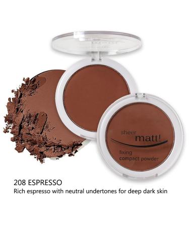 MAEPEOR Pressed Powder - 8 Colors Oil Control Matte Waterproof & Long Lasting Finishing Compact Powder (08 Espresso) - Flawless Lightweight Face Makeup - Buy Online on GoSupps.com