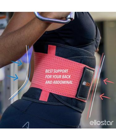 Ellostar Waist Trainer for Women - Back Support Band, Tummy Control, Sweat Weight Loss Shapewear - Large Pink - Buy Online on GoSupps.com