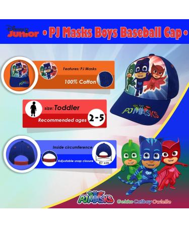 PJ Masks Boys' Blue Baseball Cap - Toddler Size 2-5 | Official Merchandise - Buy Online on GoSupps.com