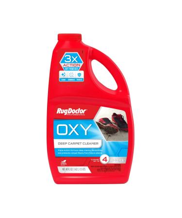 Rug Doctor Triple Action Oxy Deep Carpet Cleaner, 48 oz., Deep Cleans, Deodorizes, & Protects, Concentrated, Professional-Grade, 3X Action Formula