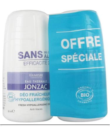 Eau de Jonzac Hypoallergenic Fresh Deodorant Pack of 2 x 50 ml