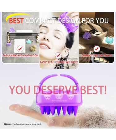 Shampoo Brush Scalp Massager Exfoliator for Dandruff Removal | Waterproof Shower Scrubber for Hair Growth | Soft Silicone Bristles | 2 Pack Scalp Brush for Thick Curly Hair - Buy Online on GoSupps.com